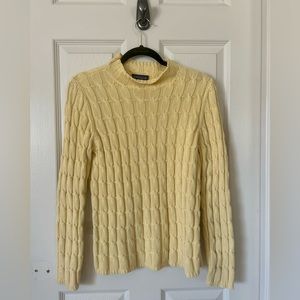 Ann Taylor Knit Sweater in Yellow